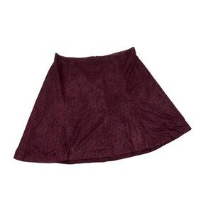 Express Cut Out Burgundy Skirt 4